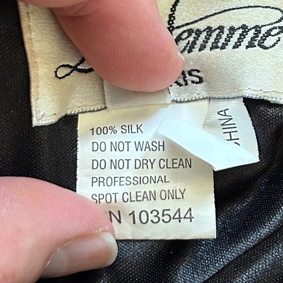 La Femme Maxi Silk Multicolor Backless Sequin Gown Dress Size 6 - Picture 12 of 16